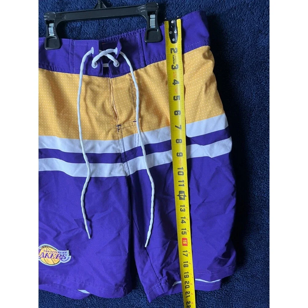 Los Angeles Lakers Shorts Mens Small NBA Basketball G3 GIII Purple & Gold